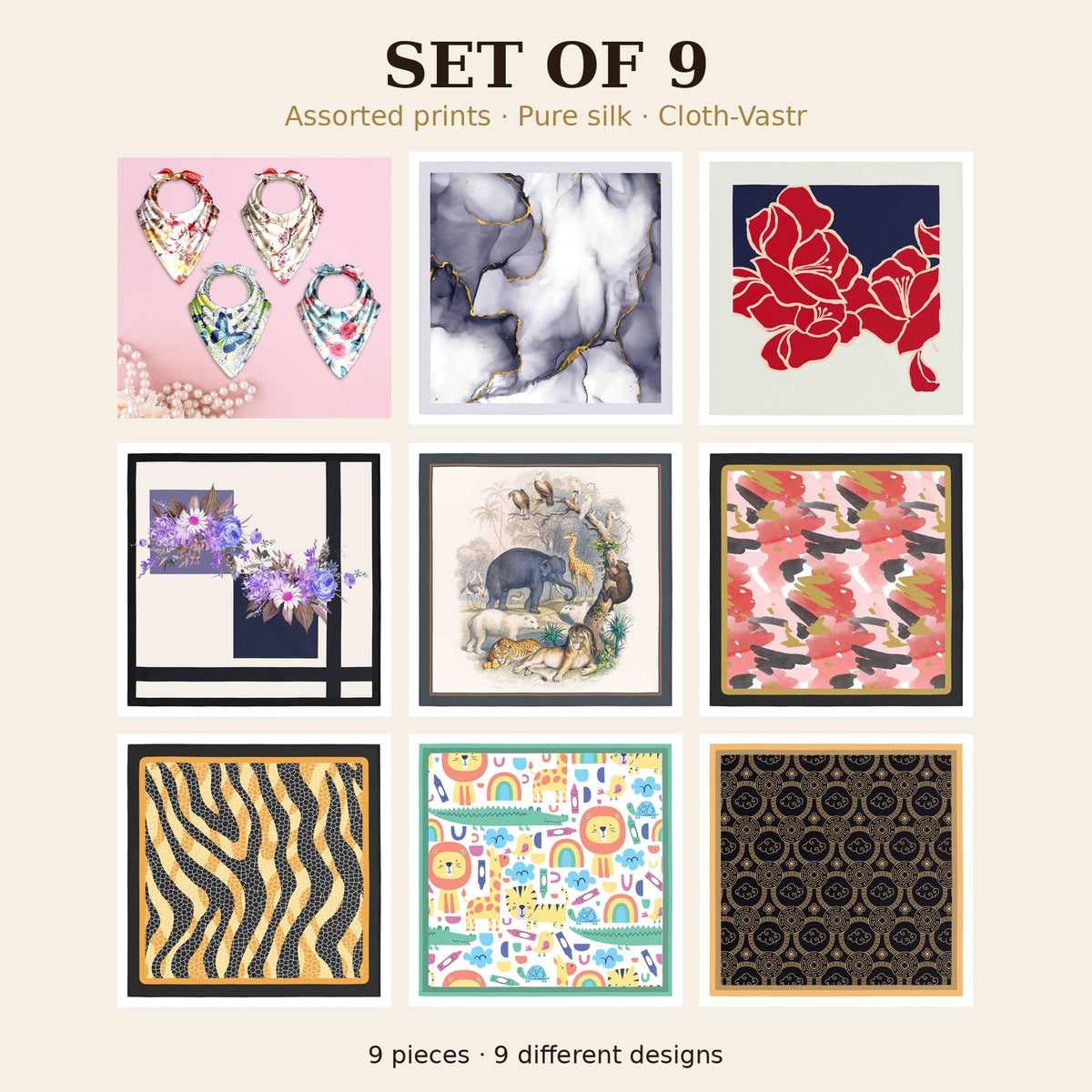 Set of 9