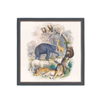 Vintage Wildlife Safari Silk Bandana Scarf – 50 × 50 cm