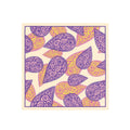 Lilac Paisley Swirl Silk Bandana Scarf – 50 × 50 cm