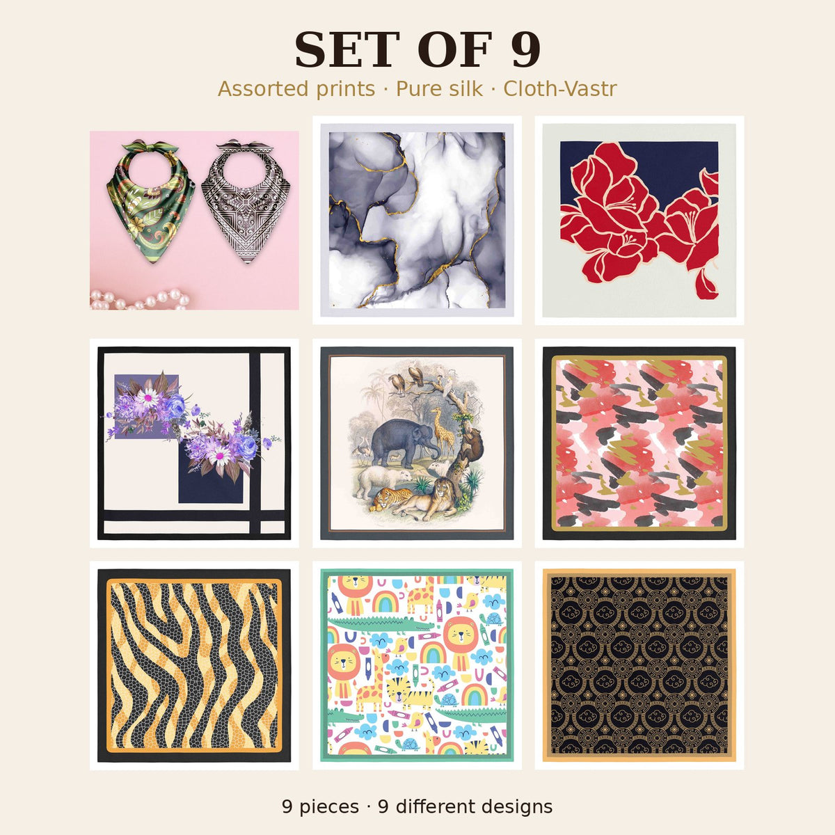 Set of 9