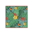 Monstera Tropics Silk Bandana Scarf – 50 × 50 cm