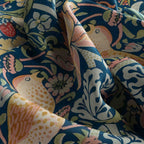 Songbird Strawberry Garden Silk Bandana Scarf – 50 × 50 cm