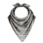 Slate Ornament Silk Bandana Scarf – 50 × 50 cm