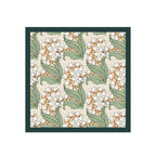 Forest Cherry Blossom Silk Shawl Wrap – 100 × 100 cm