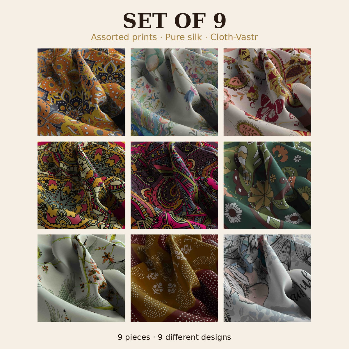 Set of 9