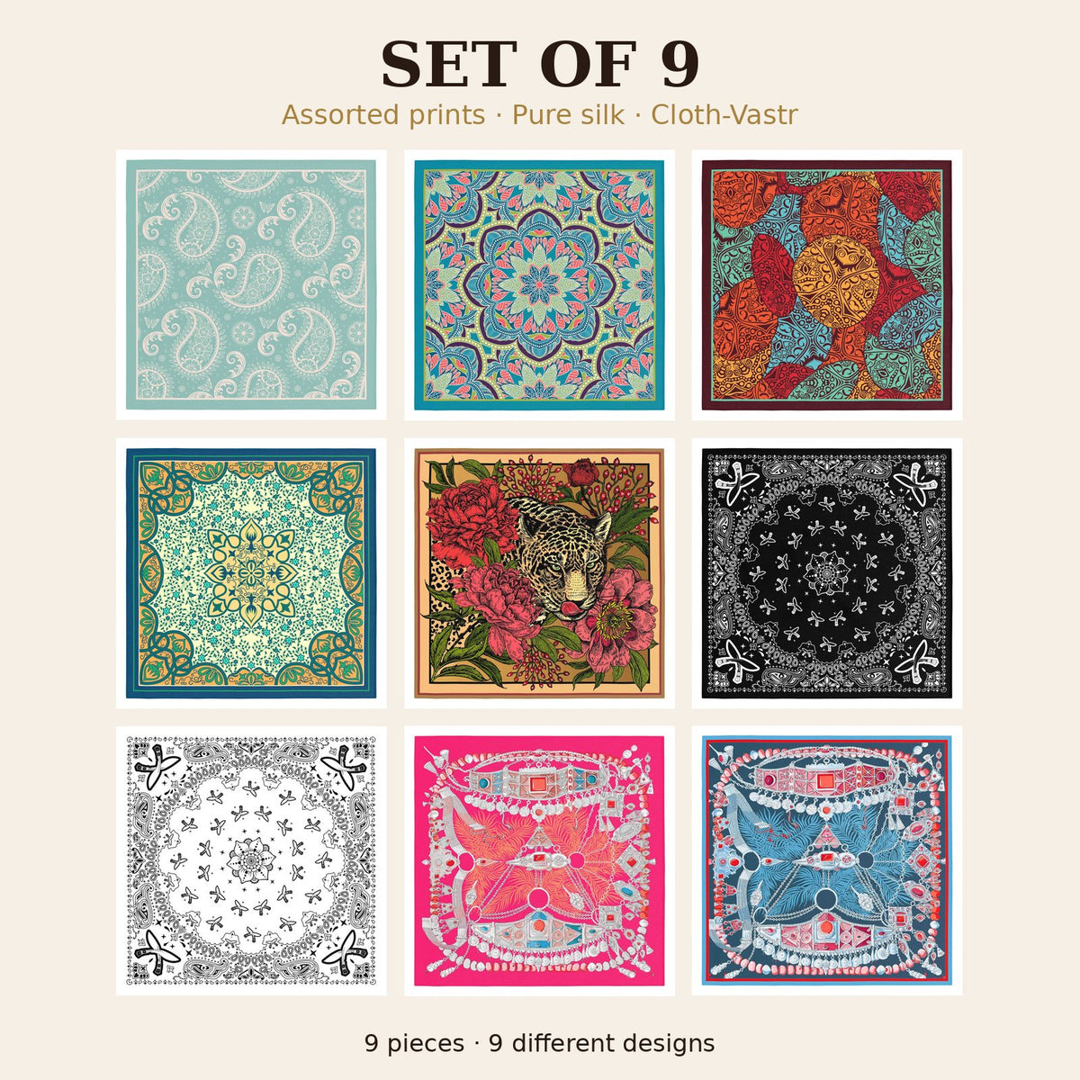 Set of 9