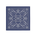 Denim Paisley Silk Bandana Scarf – 50 × 50 cm