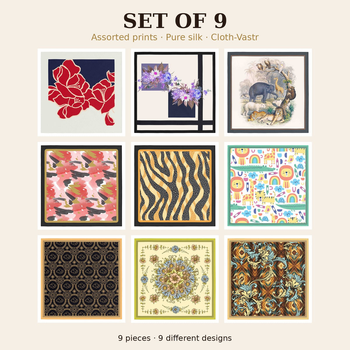 Set of 9
