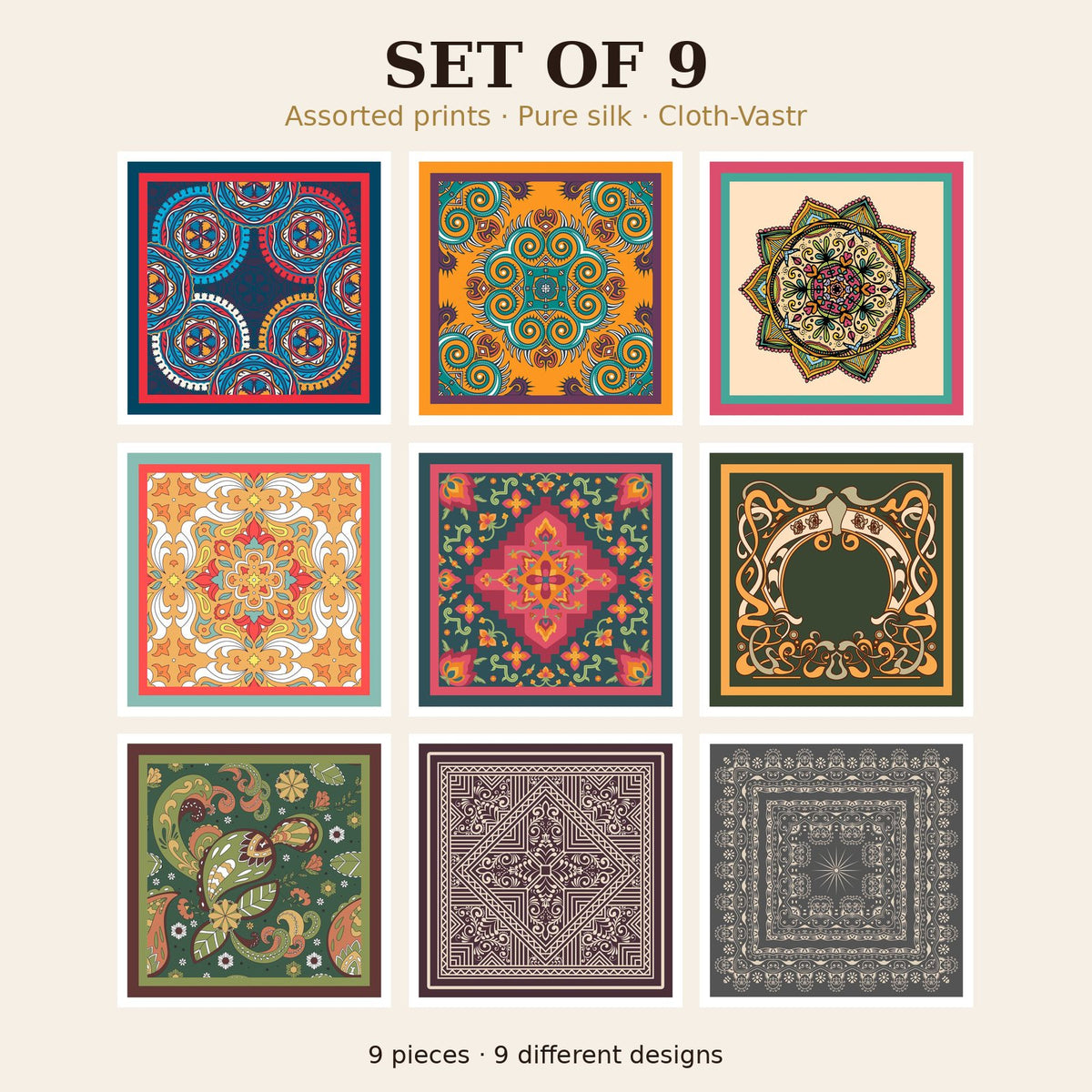 Set of 9