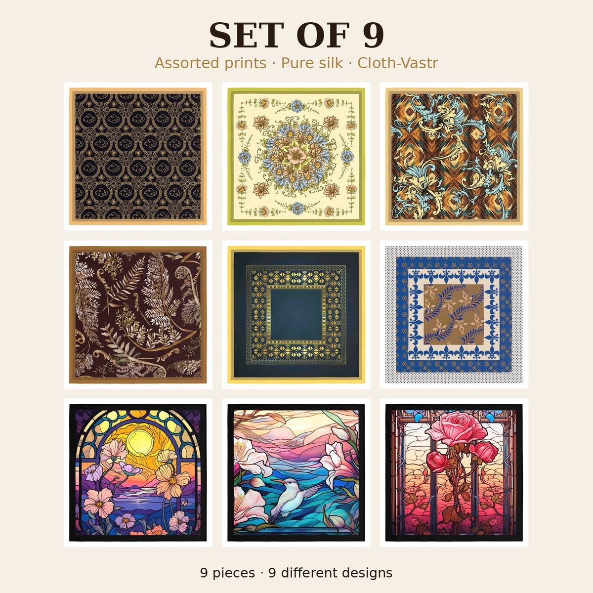 Set of 9