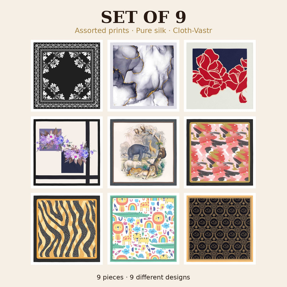 Set of 9