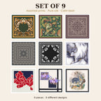 Set of 9