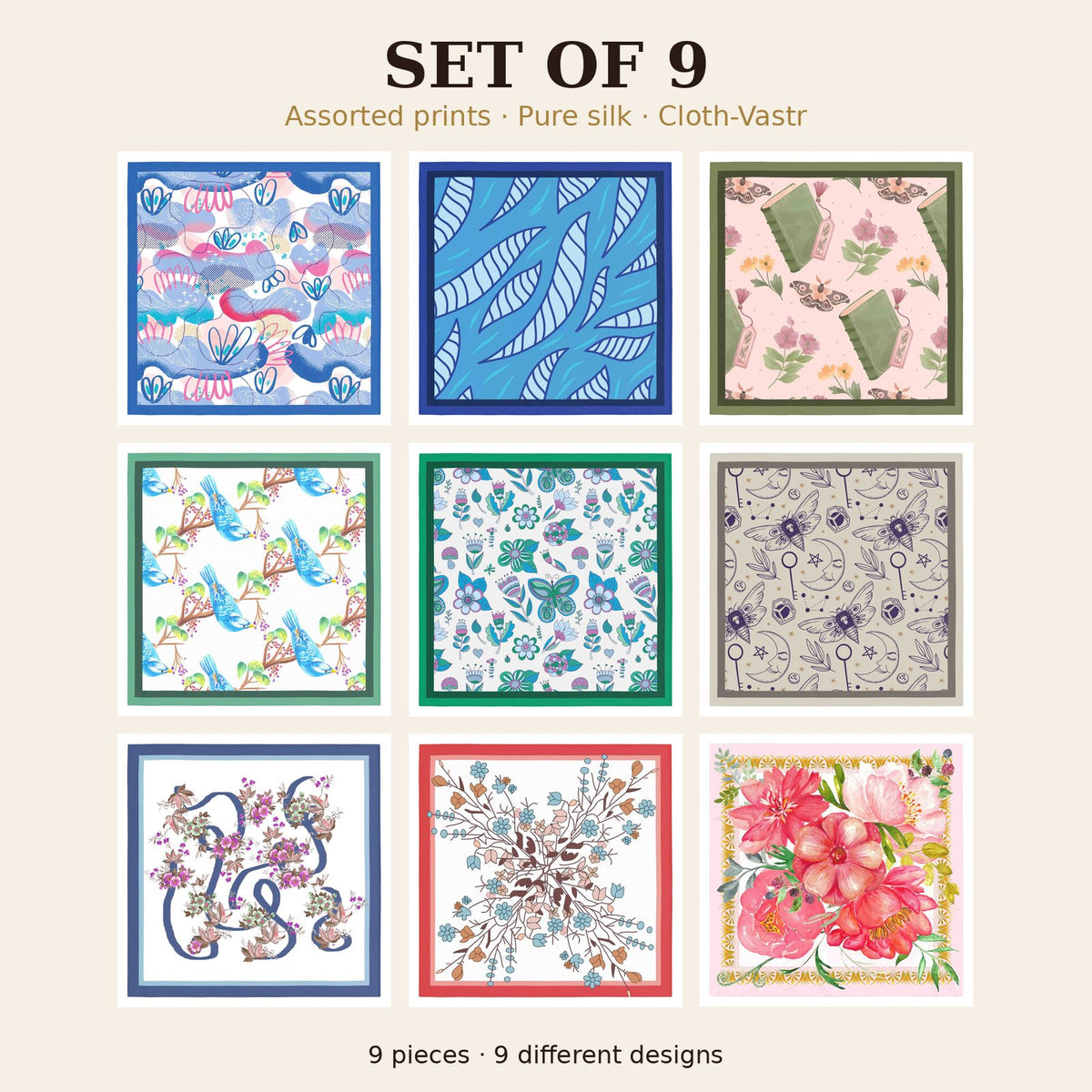 Set of 9