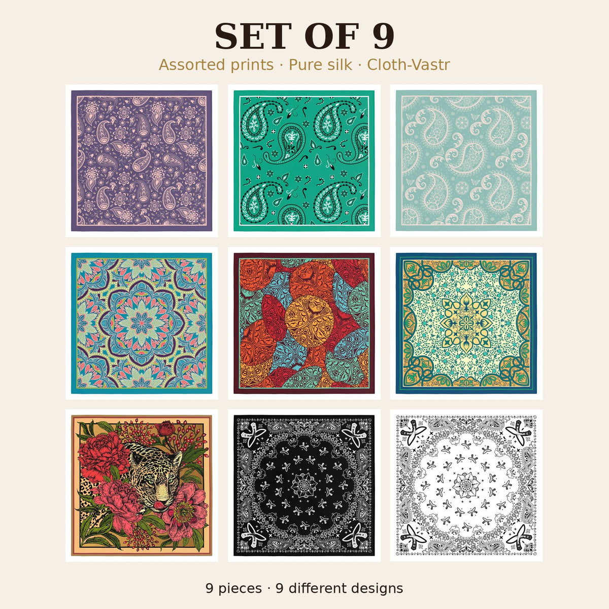 Set of 9