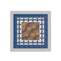 Delft Blue Fleur Silk Bandana Scarf – 50 × 50 cm