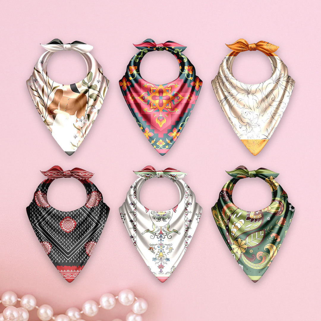 Statement Prints Silk Bandana – Cloth-Vastr pure silk