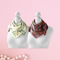 Cherry Blossom & Wine Paisley Silk Neck Scarf – Cloth-Vastr pure silk