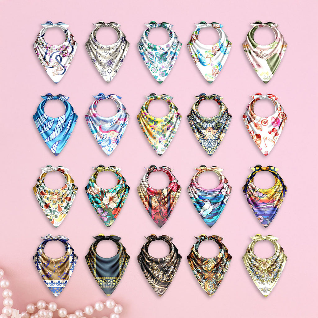 The Mega Mix Silk Bandana Edit – Cloth-Vastr pure silk