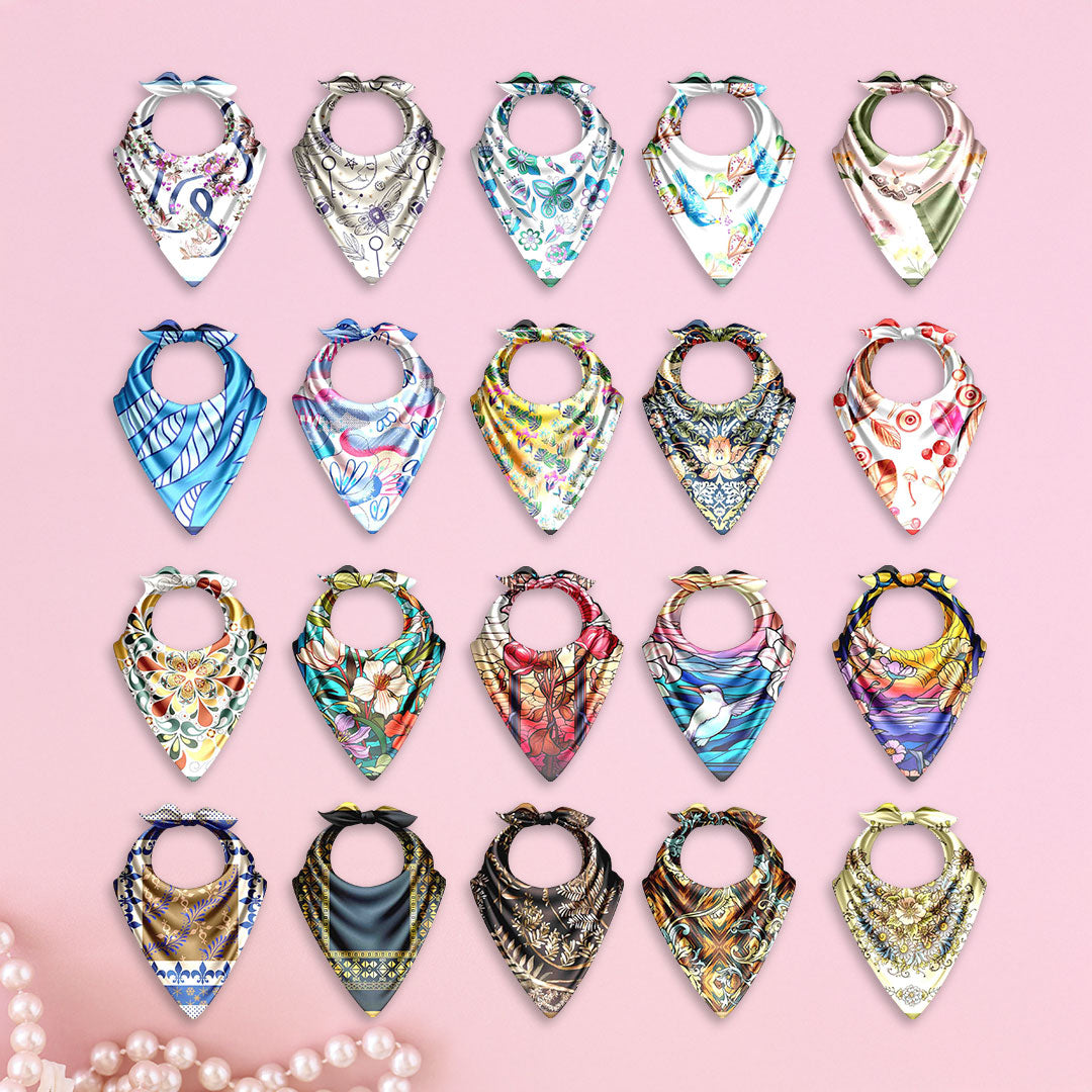 The Mega Mix Silk Bandana Edit – Cloth-Vastr pure silk