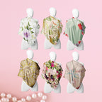 Golden Paisley & Rose Bouquet Silk Wrap Edit – Cloth-Vastr pure silk