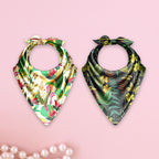 Tropical Bloom Silk Bandana – Cloth-Vastr pure silk