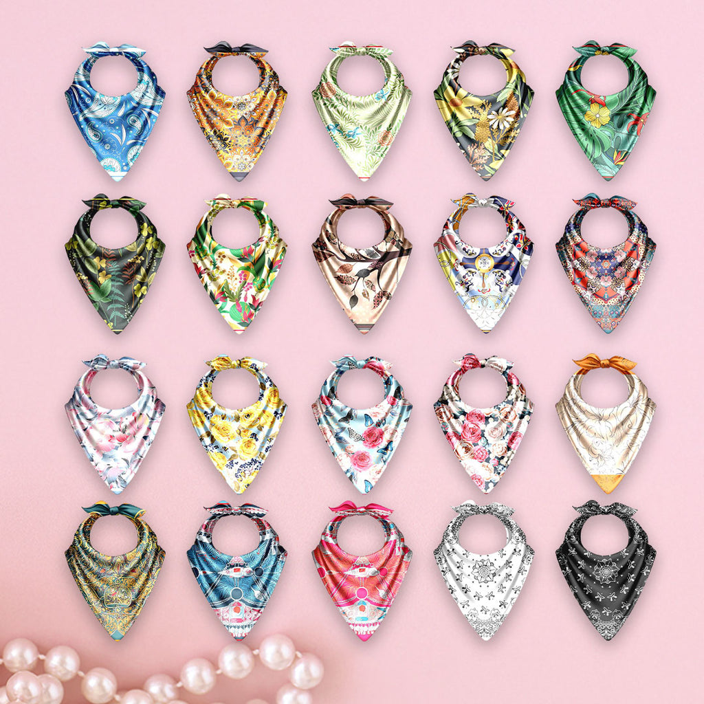 Festive Mix Silk Bandana Edit – Cloth-Vastr pure silk