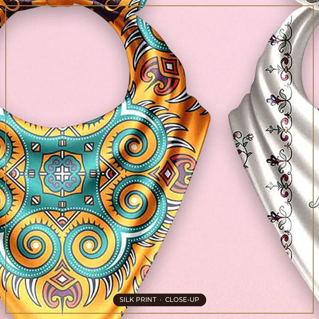 Cloth-Vastr pure silk – print close-up