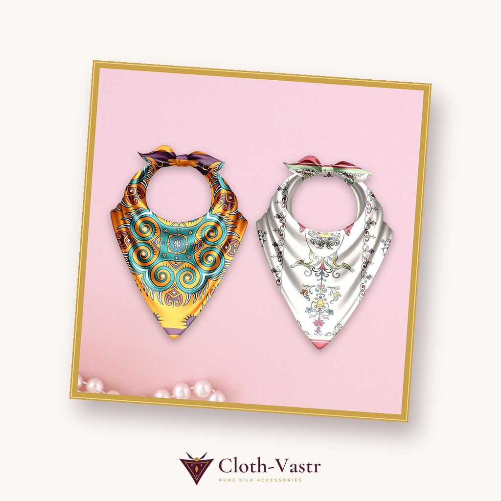 Cloth-Vastr pure silk – flat lay