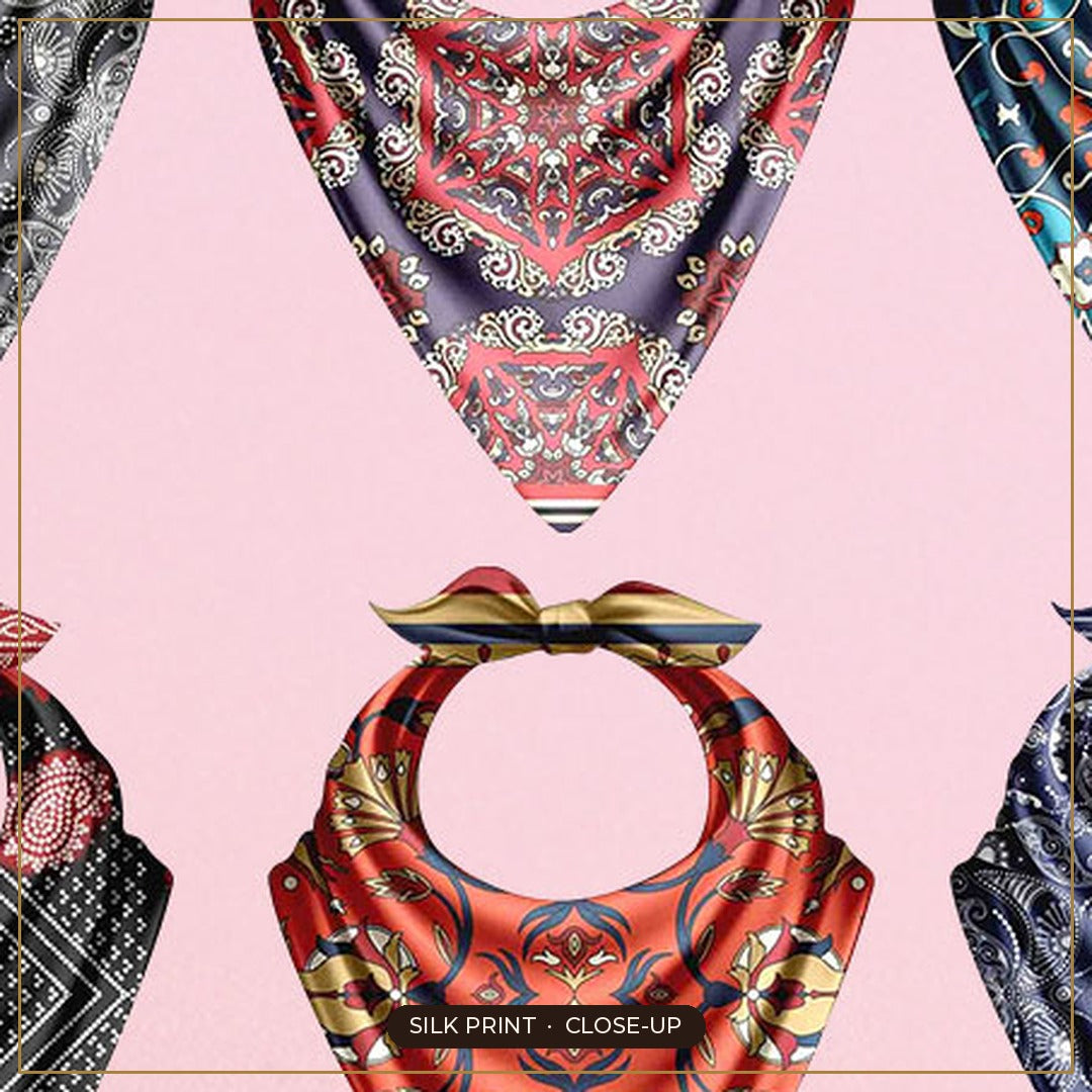 Cloth-Vastr pure silk – print close-up