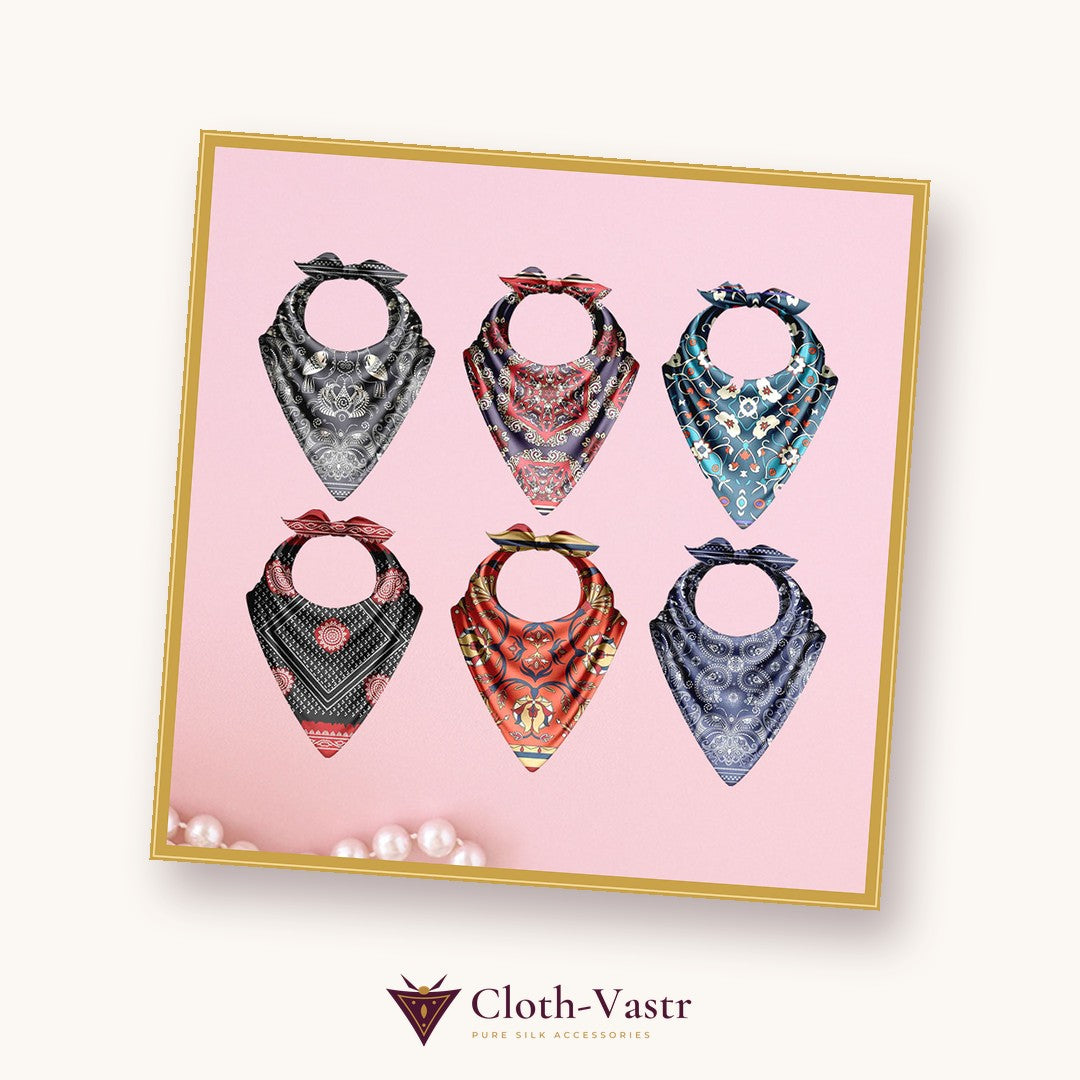 Cloth-Vastr pure silk – flat lay