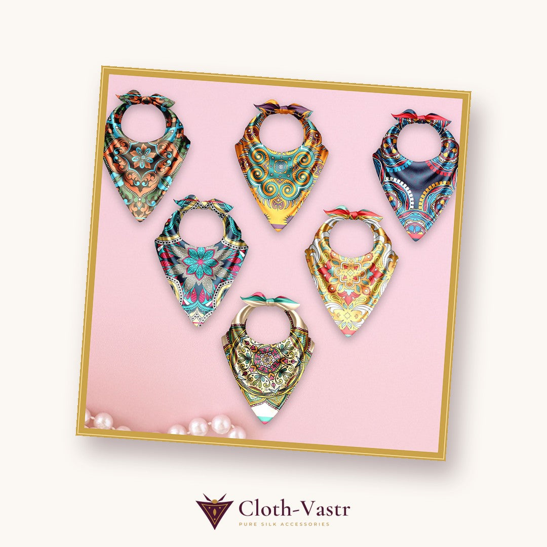 Cloth-Vastr pure silk – flat lay