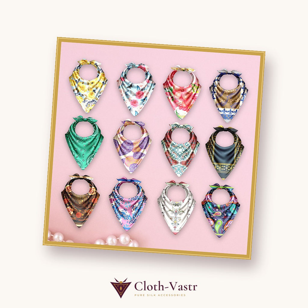 Cloth-Vastr pure silk – flat lay