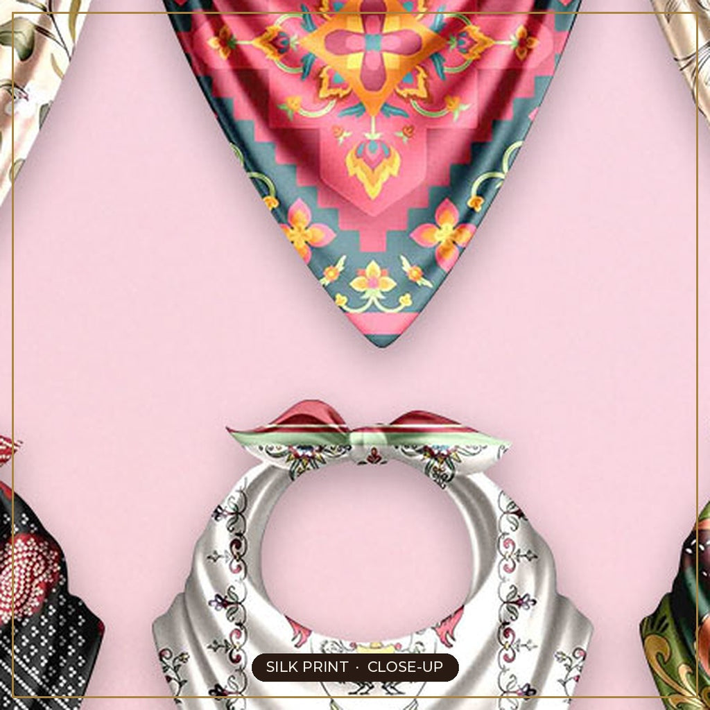 Cloth-Vastr pure silk – print close-up