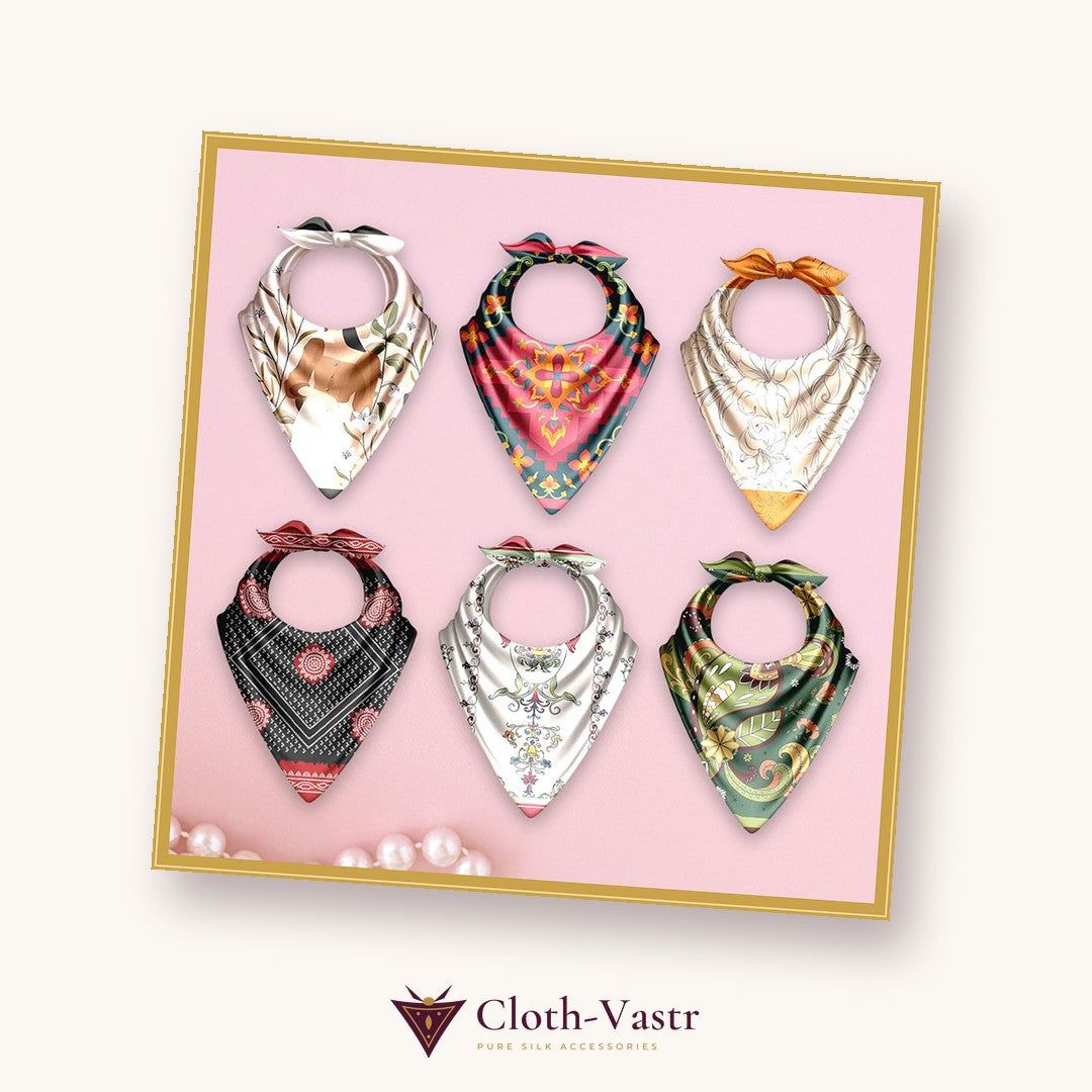 Cloth-Vastr pure silk – flat lay