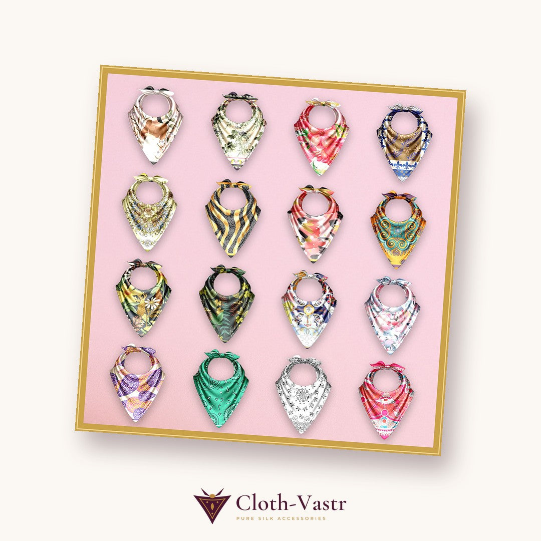 Cloth-Vastr pure silk – flat lay