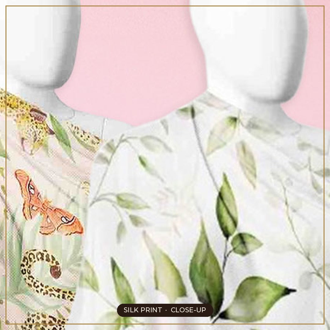 Cloth-Vastr pure silk – print close-up