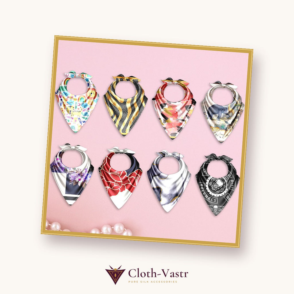 Cloth-Vastr pure silk – flat lay
