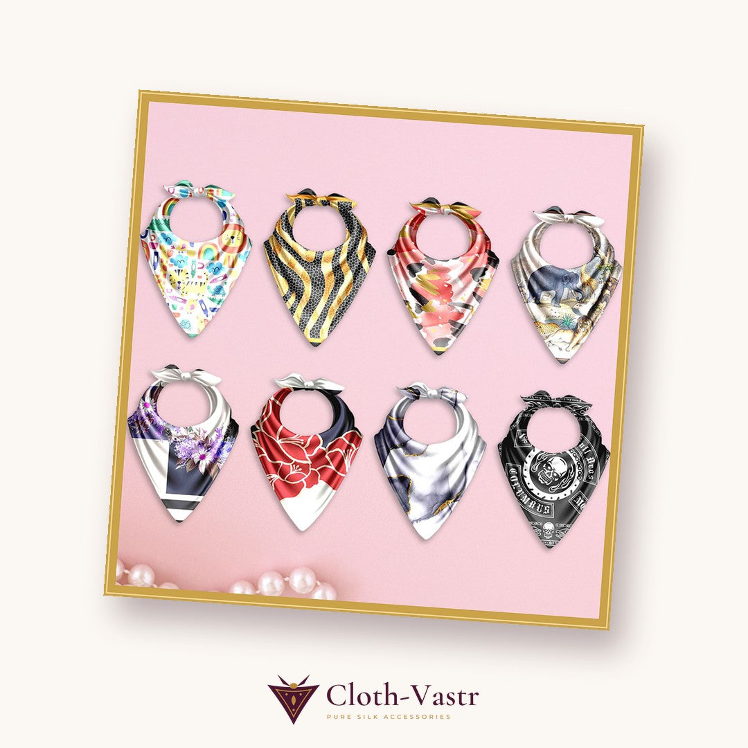 Cloth-Vastr pure silk – flat lay