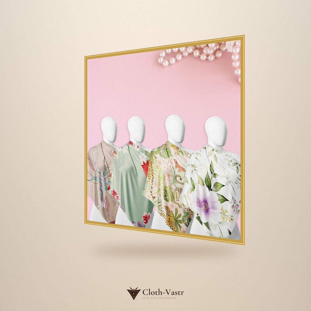 Cloth-Vastr pure silk – right angle view
