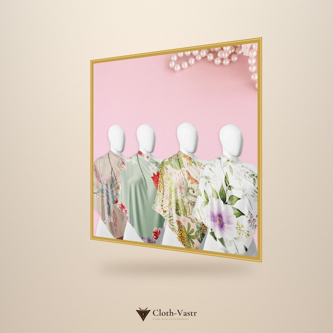 Cloth-Vastr pure silk – right angle view