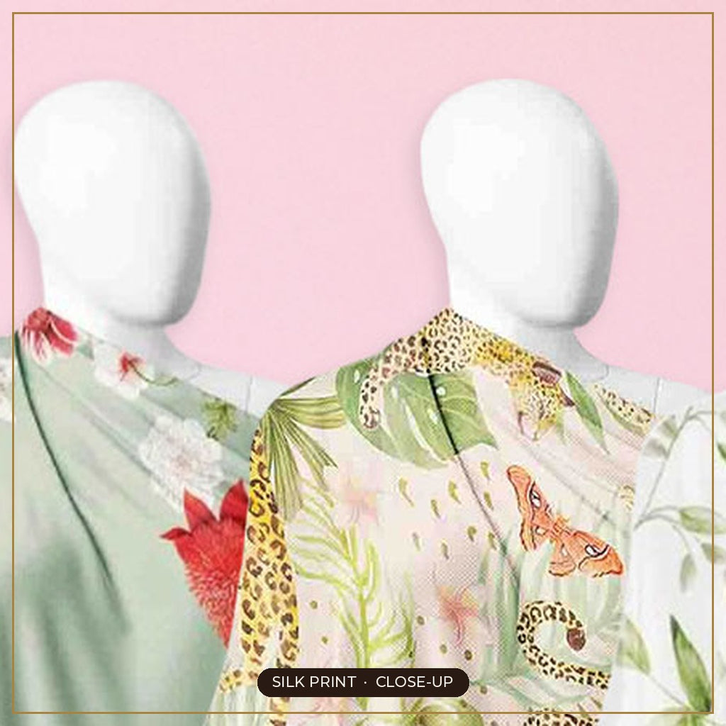 Cloth-Vastr pure silk – print close-up