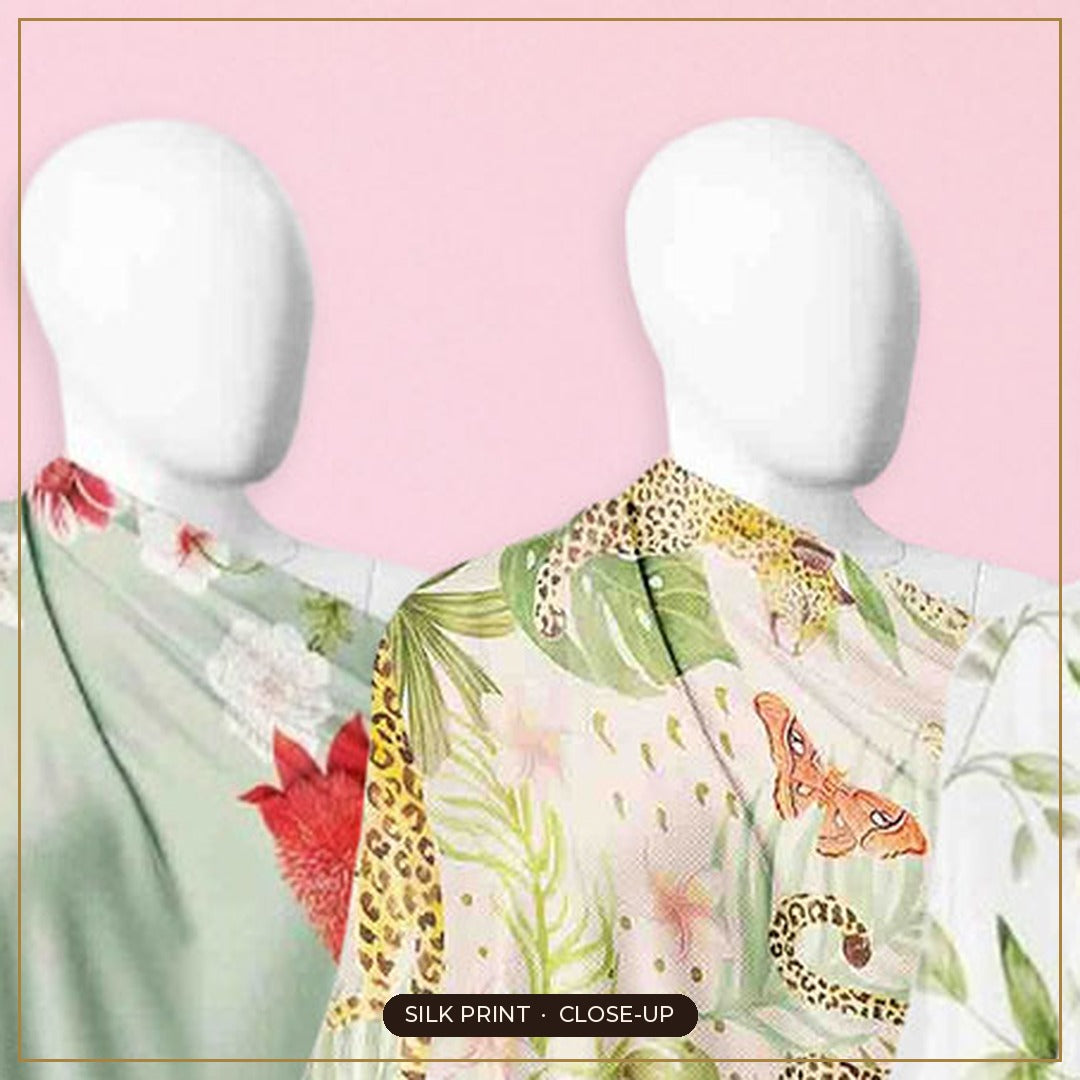 Cloth-Vastr pure silk – print close-up
