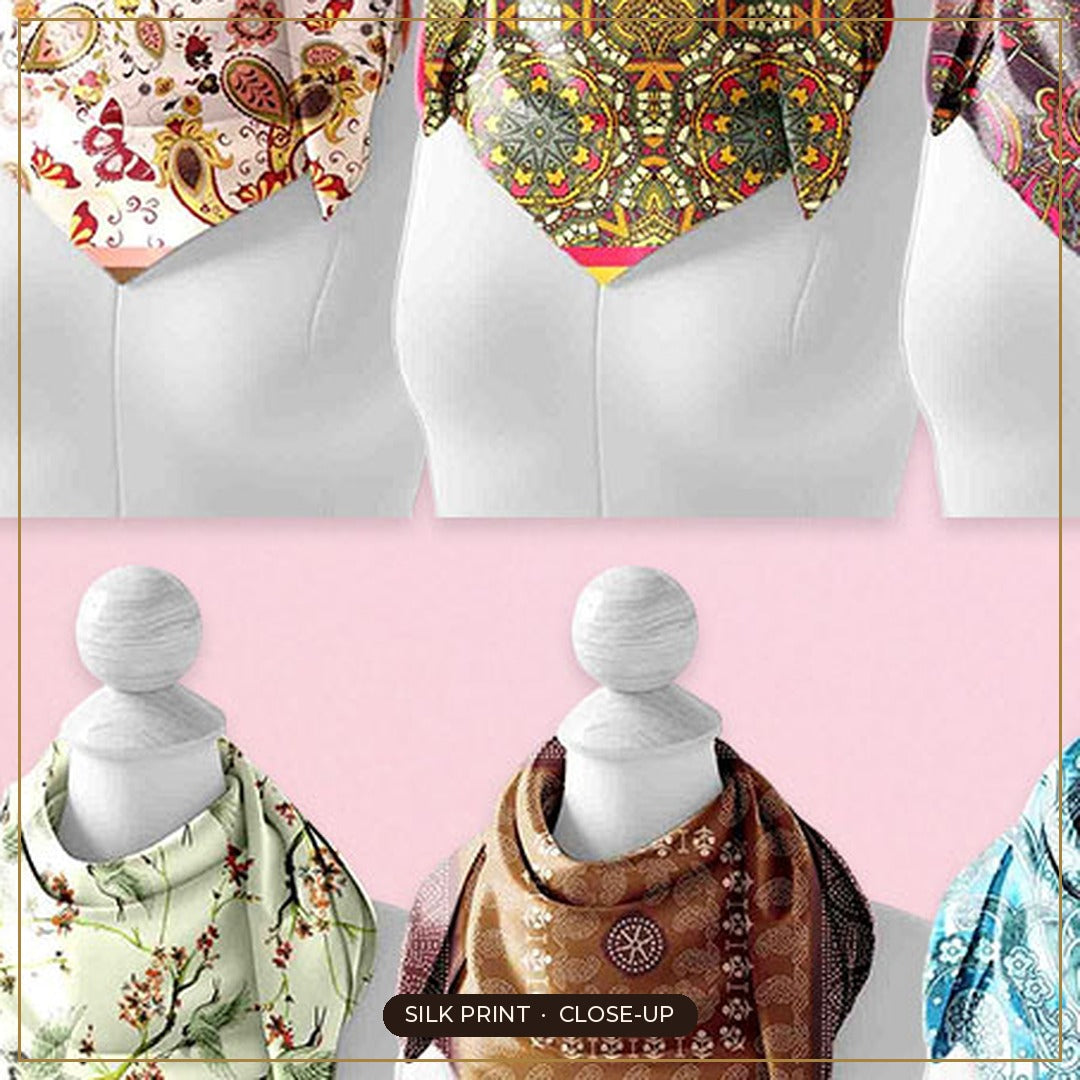 Cloth-Vastr pure silk – print close-up
