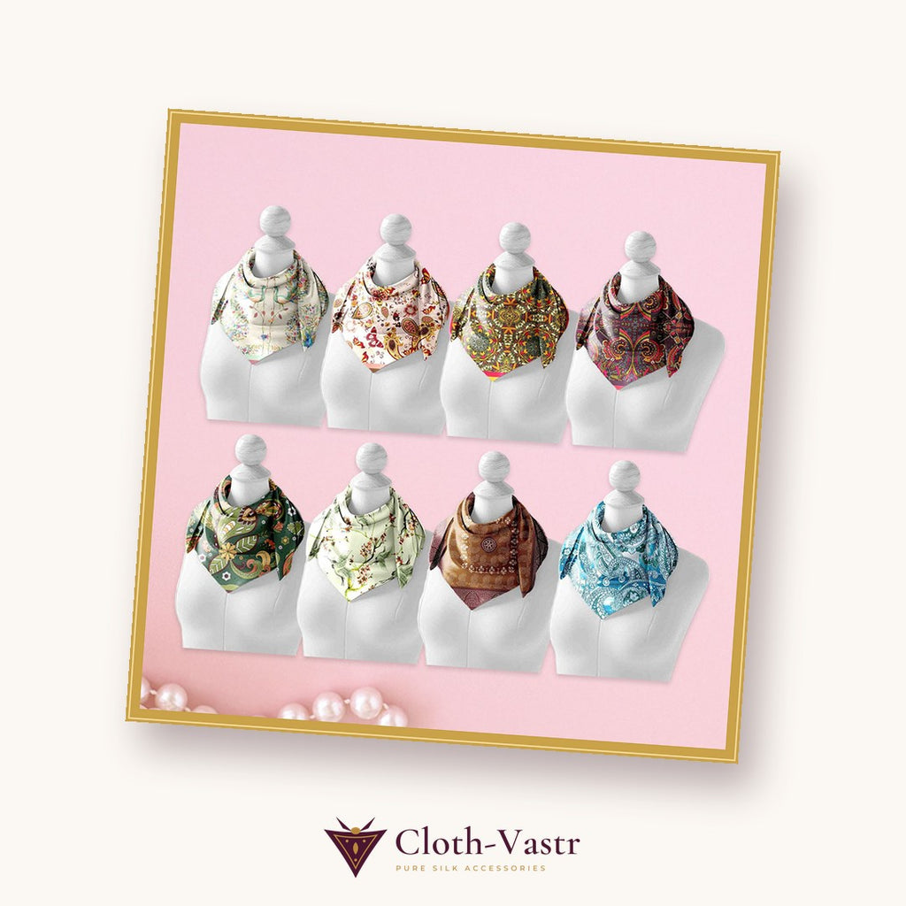 Cloth-Vastr pure silk – flat lay