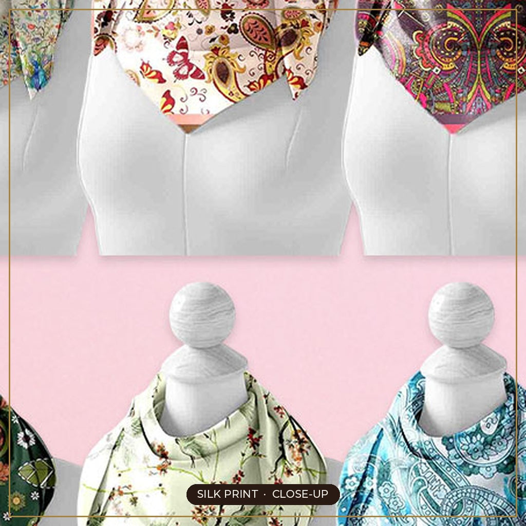 Cloth-Vastr pure silk – print close-up
