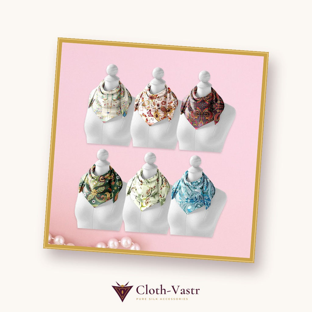 Cloth-Vastr pure silk – flat lay