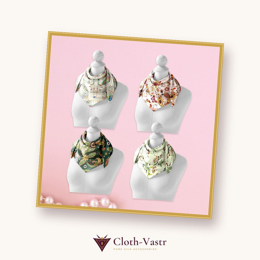 Cloth-Vastr pure silk – flat lay
