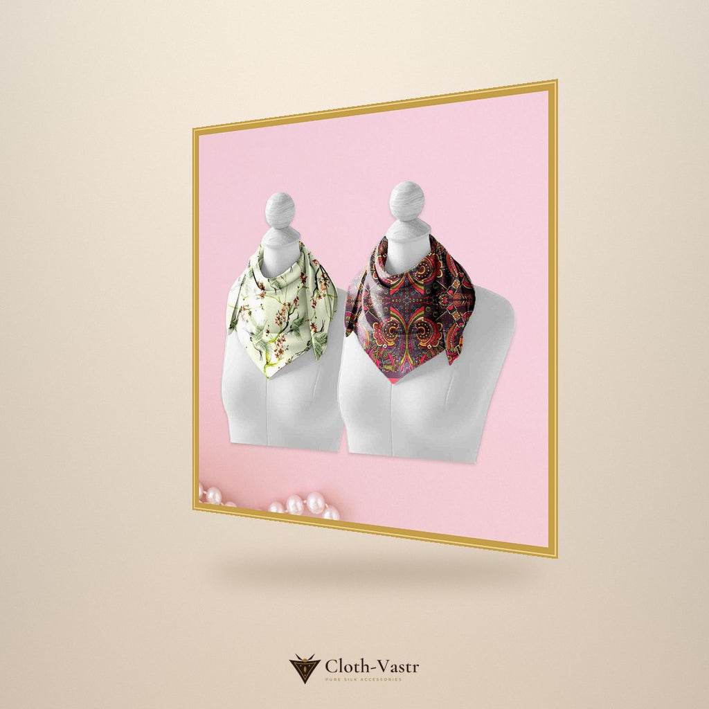 Cloth-Vastr pure silk – right angle view