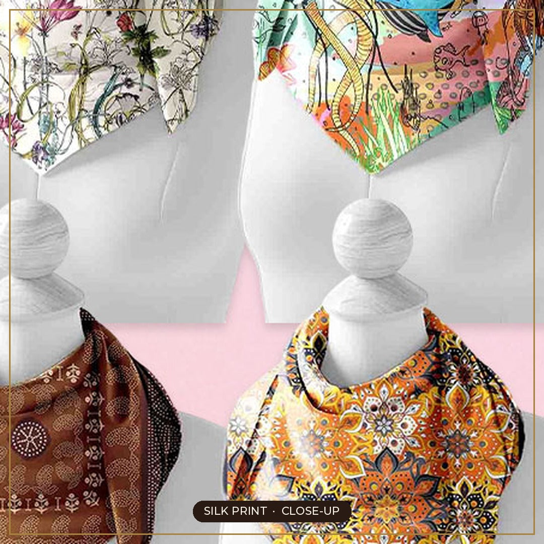 Cloth-Vastr pure silk – print close-up