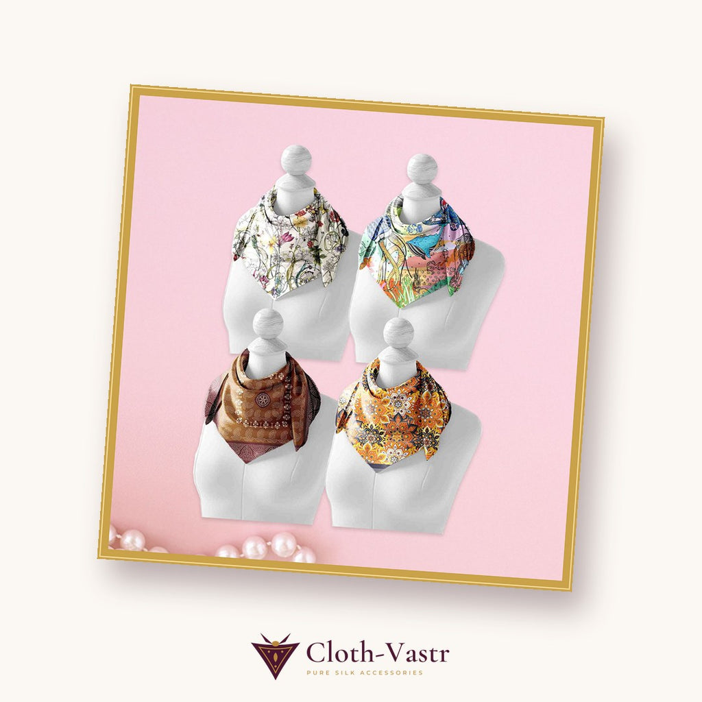 Cloth-Vastr pure silk – flat lay